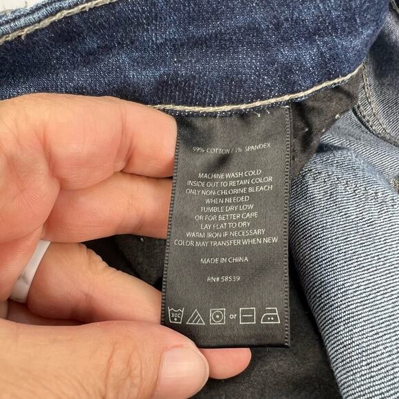 KUT from the Kloth 6 Dark Wash Mid Rise Distressed Boyfriend Jeans #KP176MA5SF - Picture 5 of 11